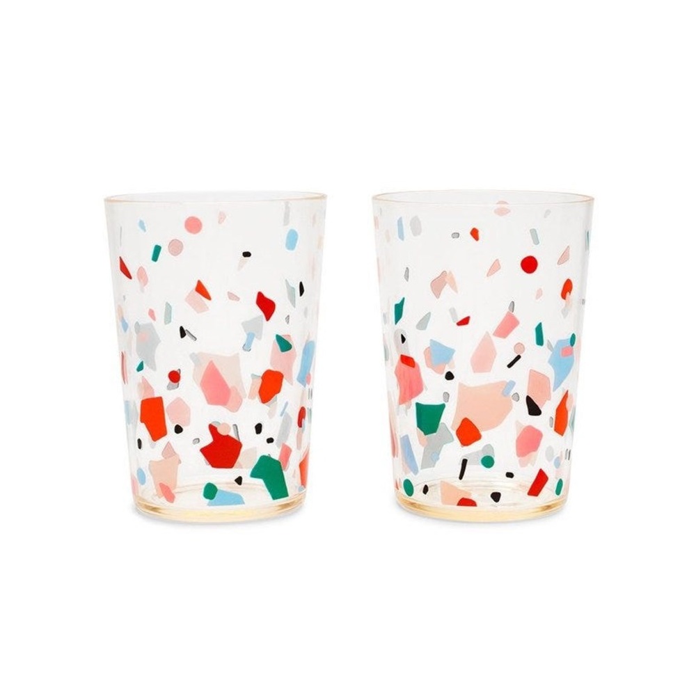 ban.do Party On Cocktail Tumbler Cups in Colourful Confetti BNIB